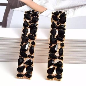 Gemstone Strip Earrings